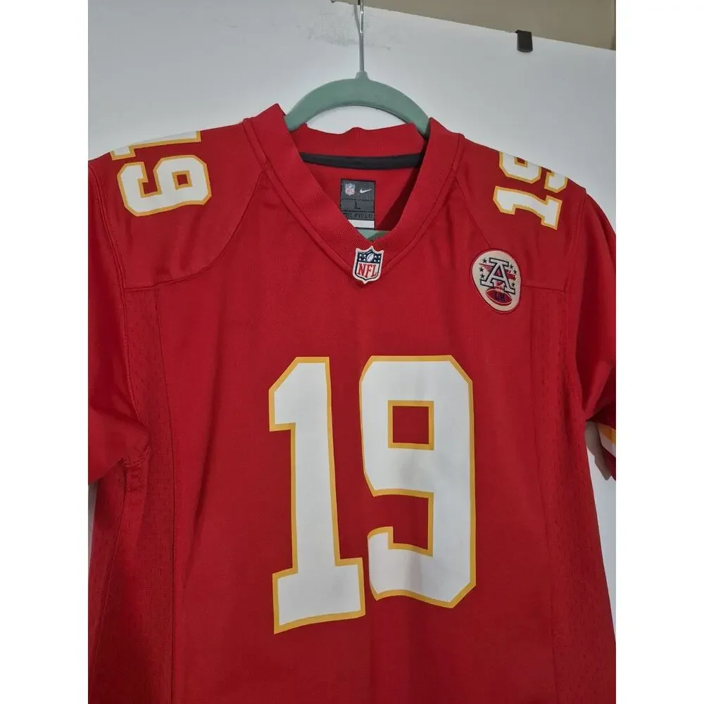 💥 Nike Kansas City Chiefs Jersey #19 Maclin Youth Boys Sz L 14 16 D6